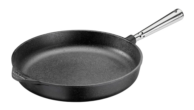 Professional Patelnia głęboka ze stalową rączką - 28 cm, Czarny - Skeppshult