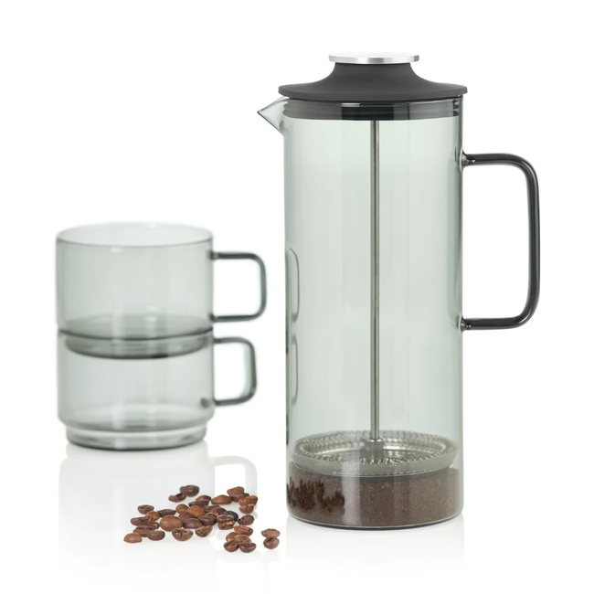 Kawiarka French press Impact Szara, 1000ml - Adhoc