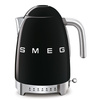 Smeg - Czajnik z regulacją temp., czarny 50's Style KLF04BLEU Czarny