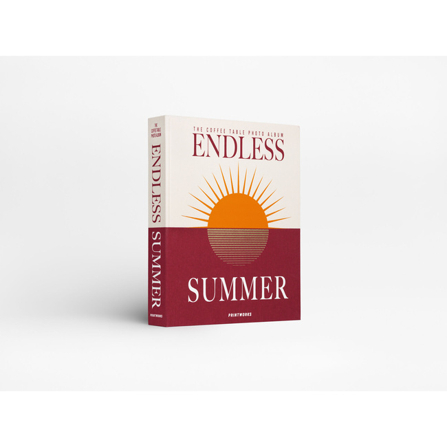 Album na zdjęcia Printworks Endless Summer XL, bordowy, białe karty, 60 stron