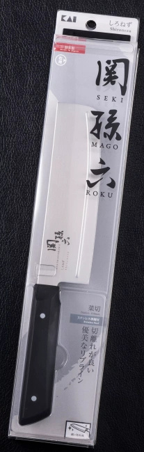 KAI Seki Magoroku Shironezu Nóż Nakiri, Ostrze 15 cm