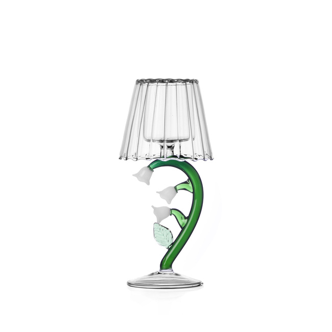 Świeczniki na tealight Biały kwiat 18,5 cm - Ichendorf Milano