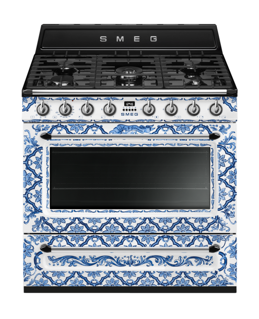 Smeg - Kuchnia Wolnost., 90cm, Victoria, D&G Victoria TR90DGME9 Mediterraneo.