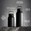 Butelka termiczna Chillys | 4000 ml | Czarna series 2 - Chillys bottles