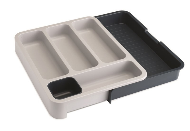 Organizer na sztućce Joseph Joseph DrawerStore, rozsuwany 28,3 do 48 cm, szary
