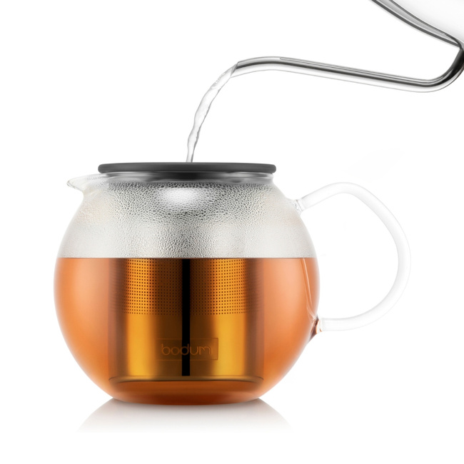 Dzbanki do herbaty tłokowe Assam 1L Chrome
