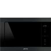 Kuchenka mikrofalowa do zabudowy Smeg Classica FMI325N z grillem, 25 l, czarna