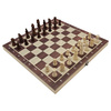 Extralink Toys | Gra planszowa | Drewniane szachy 3w1: Warcaby + Szachy + Tryktrak