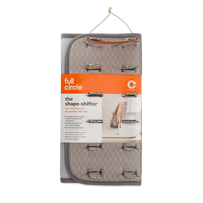 Full Circle Mata do osuszania naczyń z uchwytami Shape Shifter