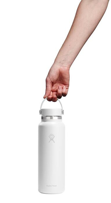 Butelka termiczna Hydro Flask 40 oz Wide Mouth z zakrętką Flex Cap, biała, 1,18 l