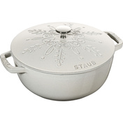 Garnek żeliwny okrągły snowflake 3.6 ltr, truflowy - Staub