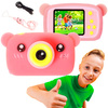 Extralink Kids Camera H25 Różowy - Aparat Cyfrowy - 1080p 30fps, Wyświetlacz 2.0"