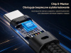 Extralink Smart Life Cable 240W Usb-C - Usb-C Keychain, 22CM, Nylon Braided, Black