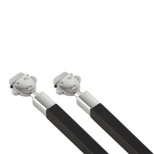 Alessi Alessandro M. Pałeczki orientalne do sushi z hebanu 24 cm designer set