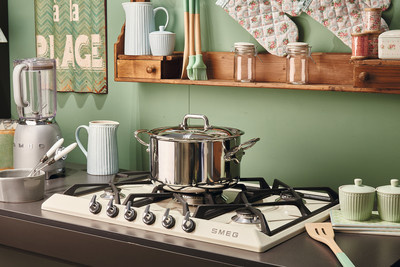 Smeg - Płyta gazowa, 70 cm, Victoria, kremowy Sr975pgh Victoria