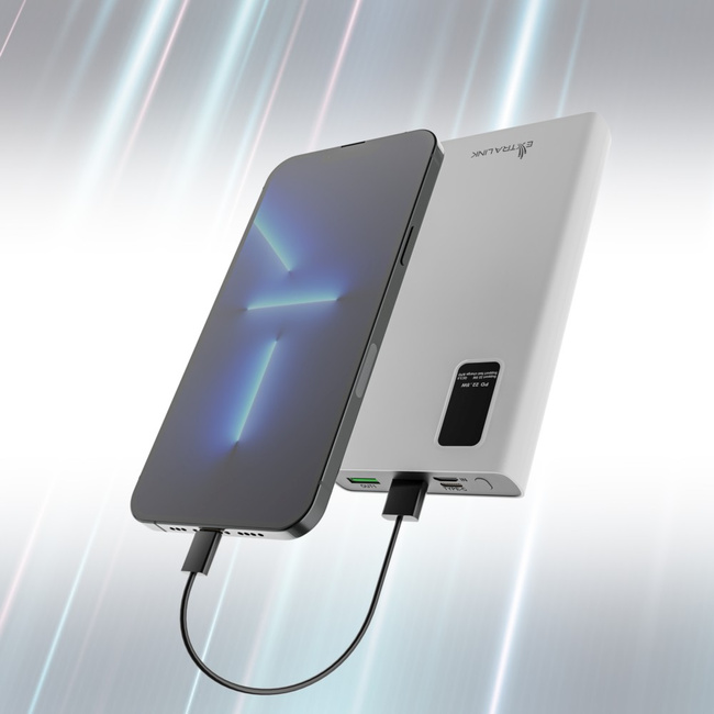 Extralink Epb-067w 10000mah Biały | Powerbank | Power bank, Fast Charging, Usb-c