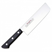 Nóż Nakiri Masahiro BWH 16,5 cm, ostrze gładkie, rękojeść Black Pakkawood