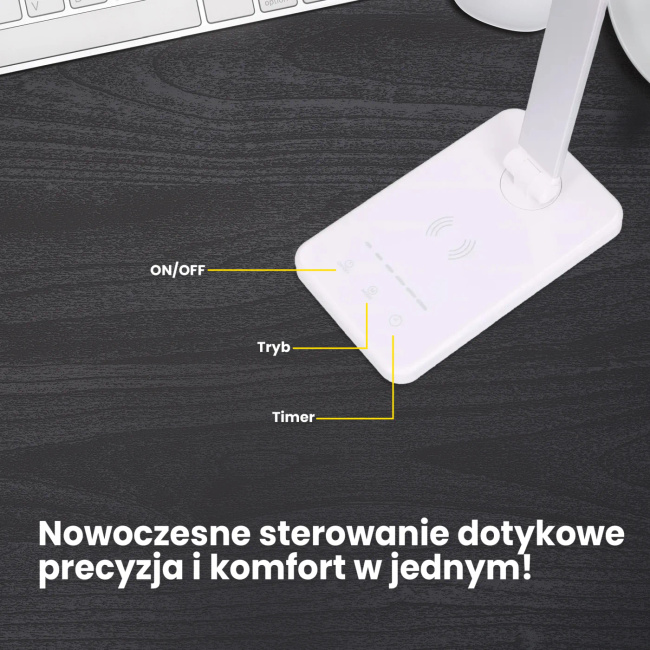 Extralink Smart Life | Lampka biurkowa | z ładowaniem indukcyjnym