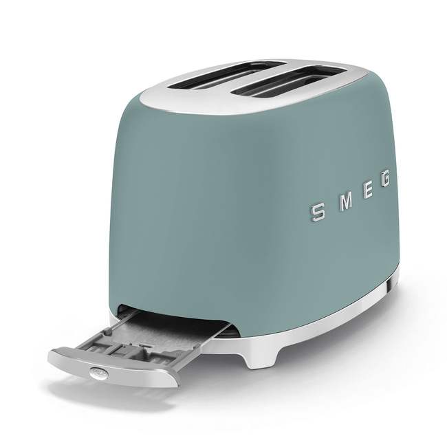 Smeg - Tostery na 2 kromki 50's style Tsf01Egmeu Szmaragdowy (mat)