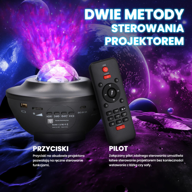 Extralink Home Projektor gwiazd Kula | Lampka nocna, kula |