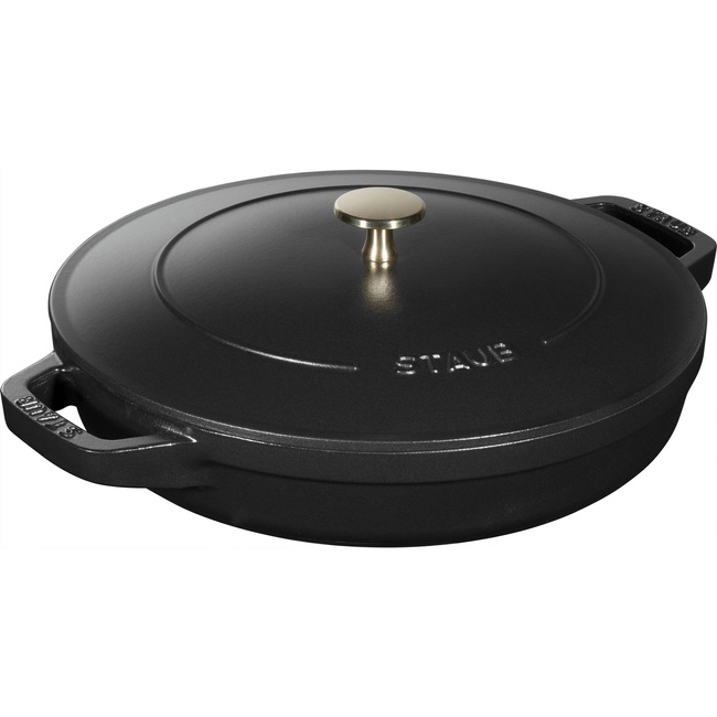 Zestaw 2 Naczyń + Pokrywka 24 Cm Czarny - Staub