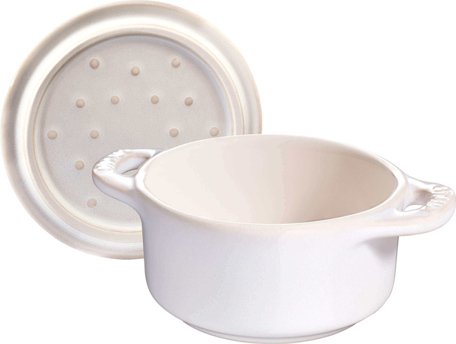 Gift Giving Mini Cocotte Okrągły 200 Ml, Kość Słoniowa - Staub