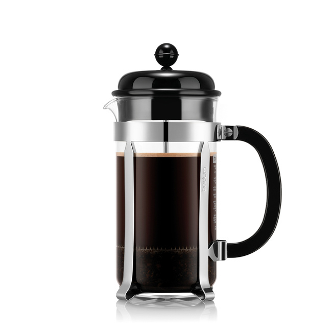 Zaparzacze tłokowe French press Caffettiera 1 l Black