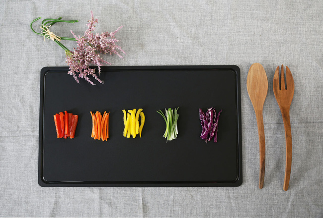 Duża mata kuchenna do krojenia 53x32,5 czarna - Candl