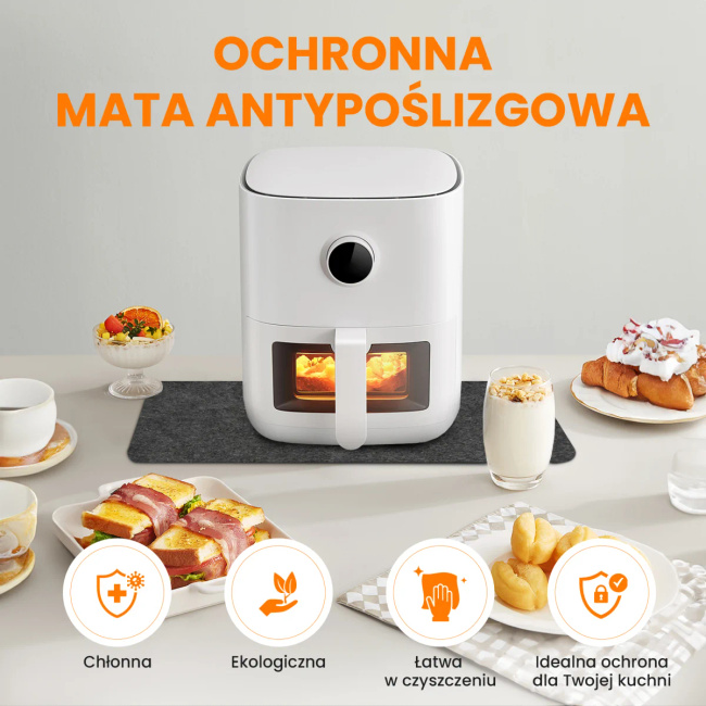 Extralink Home | Ochronna mata pod air fryer | 44x30 cm