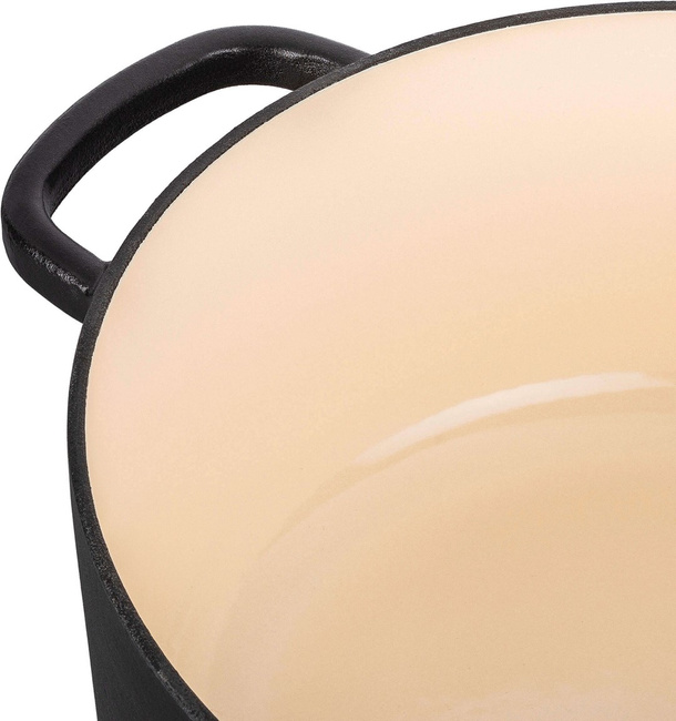 Ballarini Bellamonte Garnek żeliwny owalny 2.2 ltr, czarny