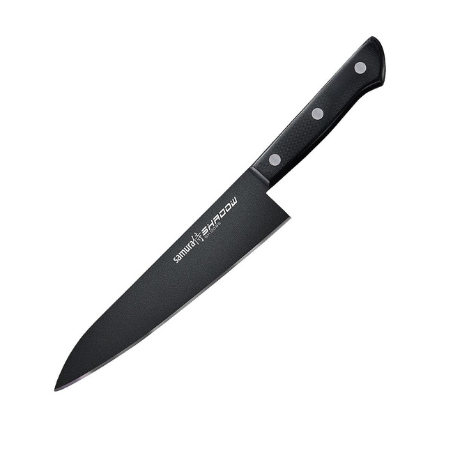 Nóż szefa kuchni Samura Shadow 20,8 cm, czarna powłoka, stal AUS-8