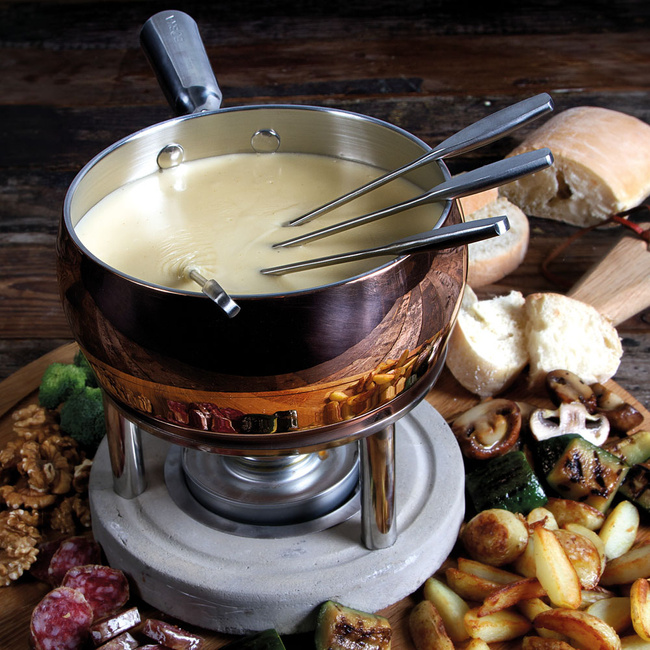 Zestaw do fondue Copper, miedź, poj. 1L - Boska