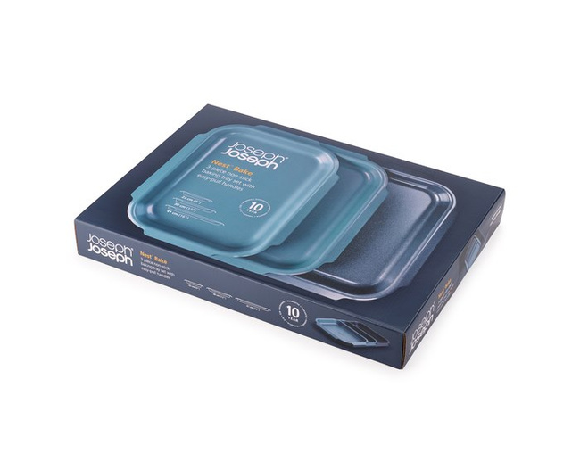 Zestaw blach do pieczenia Joseph Joseph Nest Bake, 3 rozmiary, stal węglowa