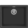 Smeg - Zlewozmywak kompozytowy Quadra Vzp56n Czarny