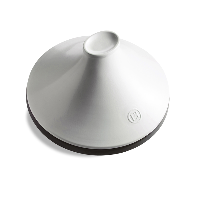 garnki do tajine indukcja 26 cm 2 l biało-czarny Emile Henry