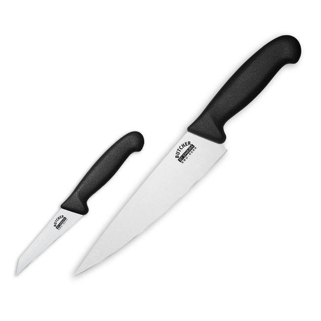 Zestaw 2 noży kuchennych Samura Butcher SBU-0210: szefa kuchni 20 cm i do obierania 9,1 cm