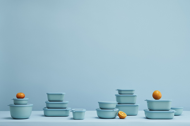 Zestaw 3 Pojemników Cirqula prostokątna 500 1000 2000 White - Mepal