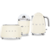 Zestaw Smeg Czajnik + Toster Na 2 Kromki + Wyciskarka Do Cytrusów Kremowy