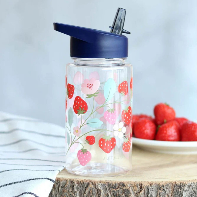 Butelka na wodę dla dzieci Strawberries 0,45l - A Little Lovely Company