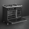 SYMFONIA Kuchnia wolnostojąca gazowa 90 cm 5 palników piroliza 70/35 l