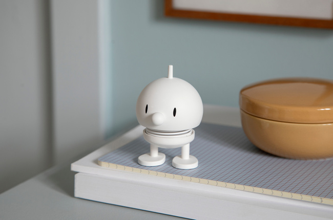 Figurka Hoptimist Soft Bumble S White, biała, 7,6 cm