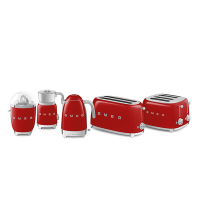 Smeg - Czajnik z regulacją Temp., Czerwony Klf04rdeu 50's Style