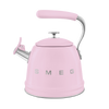 Smeg - Czajnik z gwizdkiem, pastelowy róż 50's style WKF01PK.