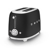 Smeg - Toster, dwie kromki, czarny mat Tsf01blmeu 50's style
