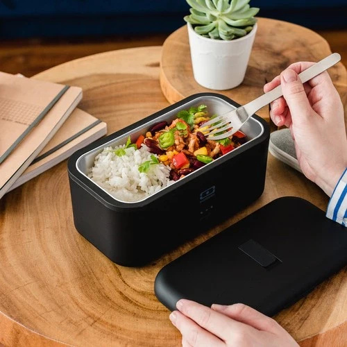 Lunchbox z funkcją podgrzewania Warmer, Black - Monbento