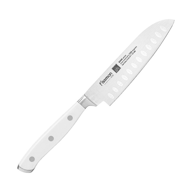 Nóż Santoku Fissman Bonn 13 cm, ryflowane ostrze, stal X50CrMoV15