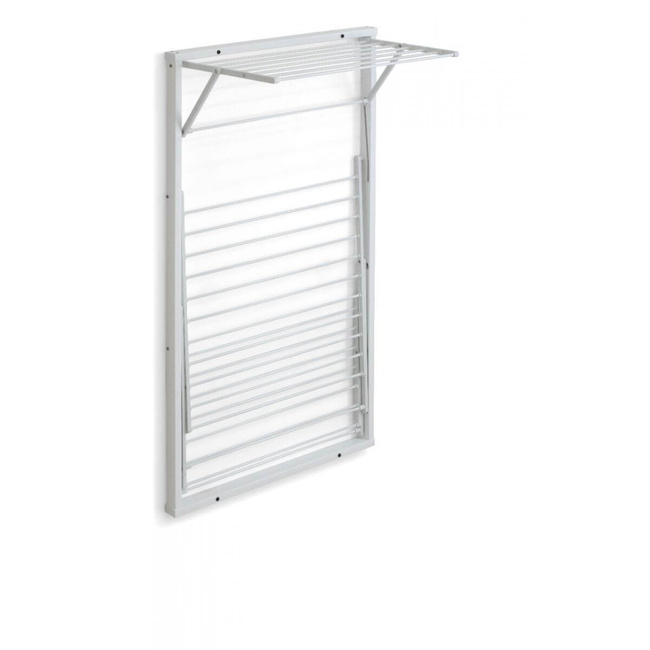 Arredamenti Karim Naścienna suszarka na pranie - 63 x 68 cm, Biały