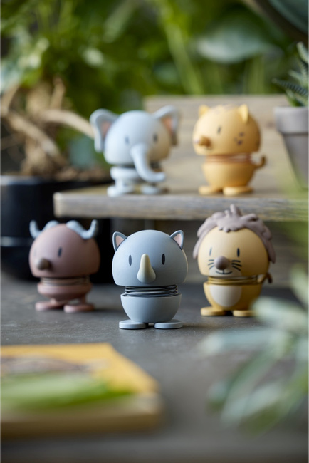 Figurka Hoptimist Soft Rhino S Grey, szary nosorożec