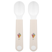 2 Łyżki dziecięce Mepal Mio Sunshine & Rainbow wykonane z tworzywa sztucznego