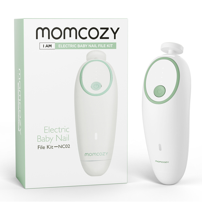 Elektryczny pilnik do paznokci dla dzieci Momcozy NC013, 7 nakładek, LED